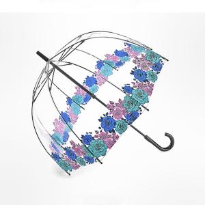 straight transparent birdcage umbrella